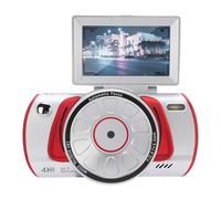 ASHATA Cámara Digital 4K, Cámara de Vlogging Compacta Antivibración con Zoom Digital de 64MP 18X, Cámara de Video de Viaje con Enfoque Automático Retro de 3 Pulgadas con WiFi y Pantalla (Silver)