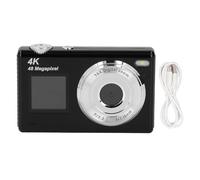 ASHATA Cámara Digital 4K para Fotografía con Enfoque Automático, Cámara Vlogging de 48 MP para Youtube, Trasera de 2,8 Pulgadas, Frontal de 1,4 Pulgadas, Zoom Digital 16X, Cámara de