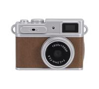 ASHATA Cámara Digital con Llavero, Cámara de Vídeo de Bolsillo Pequeña 1080P FHD con Pantalla de 0,96 Pulgadas, Grabadora de Vídeo Portátil Vintage con Luz de Relleno LED Integrada para (Brown)