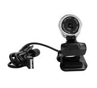 ASHATA Cámara Web 1080P, Cámara Digital Web Cámara Web Giratoria 1080P, Cámara de Computadora USB Enfoque Manual Micrófono Incorporado para/TV (Plata)