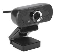 ASHATA Cámara Web 1080P con Micrófono, USB 2.0, Cámara de Computadora para PC Portátil de Escritorio, Compatible con Skype, Negro