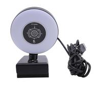 ASHATA Cámara Web 4k con Luz, Control Remoto AF Enfoque Automático Cámara Web USB, HD 3840x2160 Micrófono con Cancelación de Ruido Incorporado para Transmisión en