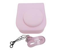 ASHATA Camina de Cámara para Mini12 11, Camina de Cámara de Cuero PU para Bolsa de Almacenamiento Instantánea con Colgajo Magnético, Correa de Hombro de 115 Cm Ajustable Ajustable (Rosa Claro)