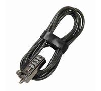 ASHATA Candado de Cable para Computadora Portátil, Cable de Seguridad con Candado sin Llave con Contraseña de 4 Dígitos, Candado para Computadora Portátil Disuasorio de Robo para (Black)