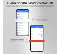 ASHATA Candado de Huella Digital, Cerradura Inteligente para Casillero de Gimnasio con Llaves, IP67 a Prueba de Agua, Recargable por USB, Administración de Aplicaciones, 50 Juegos de Almacenamiento,
