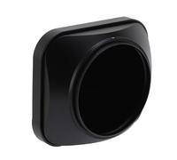 ASHATA Capucha de Lente Cuadrada de Metal, Cubierta de Lente de Metal de 55 Mm Cubierta de Aluminio Aleación de Aluminio Accesorio de Cámara Universal (Black)