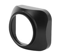 ASHATA Capucha de Lente de Metal Cuadrada con Cubierta, Protector de Tono de Cubierta de Lente de Cámara de Procesamiento Fino Preciso CNC para Accesorios de Cámaras (52 mm)