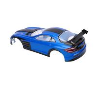 ASHATA Carcasa de Carrocería de Coche RC a Escala 1/10, Marco de Carcasa de Coche con Control Remoto Universal, ala Trasera para Coches de Carreras con Distancia Entre Ejes de 26 Cm, de de Carreras