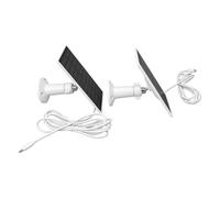 ASHATA Cargador Panel Solar 5W USB IP65 |Soporte Ajustable de 360° para Cámara de Seguridad Exterior