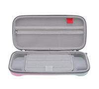 ASHATA Caso de Transporte para Game Console 2, Bolsa de Almacenamiento Protectora de Shell Hard Shell con 10 Bolsillos de Tarjetas de Juego, para 2 Versiones y Accesorios de 2 2025 (Rosa Verde)