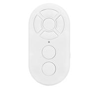 ASHATA Clave de Selfie de Control Remoto, Tipo C Recargable BT 4.0 10m Distancia Reproducción Aleatoria Inversa Rápida Reversa, con Diseño Antideslizante, para Grabación de Video para (White)