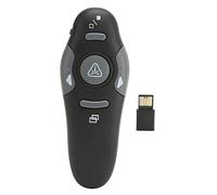 ASHATA Clicker de Presentación USB Inalámbrico, Presentador Inalámbrico Remote PPT PowerPoint Clicker, Distancia de Control Remoto de 15 M Clicker Remoto Portátil Ergonómico para Oficina