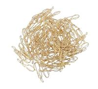 ASHATA Clips de Papel Lindos en Forma de Renacuajo, Sujeción Fuerte para útiles Escolares, 100 Clips de Metal para Planificador Dorado