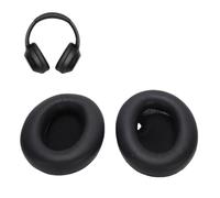ASHATA Cojines de Almohadillas de Orejas + Diadema, Almohadilla de Reemplazo para Almohadillas de Diadema Kit para Wh1000xm4, Espuma de Memoria de Alta Densidad de Cuero de Proteína (Black)