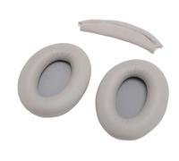 ASHATA Cojines de Almohadillas de Orejas + Diadema, Cojines de Oreja de Cuero Proteínas y Kit de Almohadilla de Diadema de Reemplazo para Auriculares WH-000XM3 (marrón Claro)