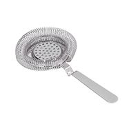 ASHATA Colador de Barra de Acero Inoxidable de para Fiestas en Restaurantes de Camareros, Filtro de Cóctel Fácil de Limpiar para Fiestas (SILVER)