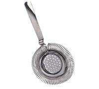 ASHATA Colador de Barra de Acero Inoxidable de para Fiestas en Restaurantes de Camareros, Filtro de Cóctel Fácil de Limpiar para Fiestas (chapado en negro)