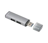 ASHATA Concentrador USB 3.0, 3 Puertos, Transmisión de 5 Gbps, Plug and Play, Divisor USB de Aleación de Aluminio. Compatible con Computadora de Escritorio, Computadora Portátil, HDD,
