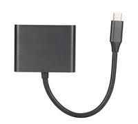 ASHATA Concentrador USB C, Concentrador, Compatible con 2.0/1.4 Y DVI1.0, Imagen Ultra Clara 4K 30 Hz, con USB 3.0 E Interfaz de Alimentación de Carga Rápida, Adaptador Portátil
