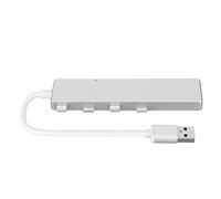 ASHATA Concentrador USB Multipuerto con 4 Puertos USB, Conectividad USB 3.0 y USB 2.0, Estación de Acoplamiento USB Portátil para Computadoras Portátiles y PC, Compatible con OTG,