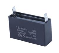 ASHATA Condensador CBB61 12UF 350VAC para Arranque de Generador de Gasolina, Condensador de Arranque de Ventilador de Motor de Aire Acondicionado con Orificio de Montaje, Diseño Compacto