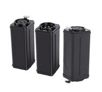 ASHATA Conectores XLR de 3 Pines Macho a Hembra, Adaptador XLR Macho a Hembra a para Amplificador de Micrófono Mezclador Negro