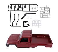 ASHATA Conjunto de Carcasa de Camión MN82 RC de para Reemplazo, Fácil de Usar, 36 * 14 * 10 Cm, Apto para Camioneta con Control Remoto MN82, 2 Lentes de Espejo Retrovisor Simuladas (Rojo)