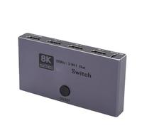 ASHATA Conmutador HDMI de Salida 3 en 1, Divisor HDMI 8K 60Hz 4K 240Hz con Control Remoto, hasta 48 Gbps, Caja Selectora de Conmutador HDMI2.1, Compatible con CEC VRR ALLM QFT, Plug and