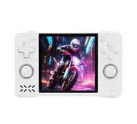 ASHATA Consola de Juego de Mano Retro, Dispositivo de Juego de Pantalla HD de 4.0 Pulgadas con RK3326 Chip de 1.5 GHz Duradero Duración de la Batería de la Batería Soporte de (White #11)