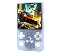 ASHATA Consola de Juegos Portátil Retro R36MAX, Consola de Juegos Portátil con Pantalla de 4 Pulgadas Incorporada en 60 Emuladores, Reproductor de Videojuegos Portátil de Código (Blue)