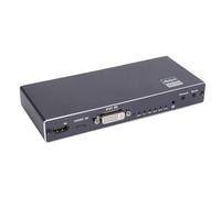 ASHATA Controlador de Pared de Video 2x2, 4K 30Hz HDMl DVI USB C TV Pantalla de Procesador de Pared de Video 2x2 1x2 1x3 2x1 3x1, 13 Modos de Empalme, Rotación de 90°, con Control