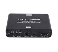 ASHATA Convertidor de de Interfaz Multimedia HD, Adaptador de óptico a Analógico con Velocidad de Muestreo de Sonido de 192 KHz para el de Sonido de TV
