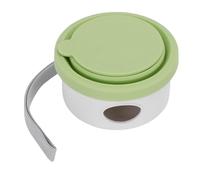 ASHATA Cuenco de Agua Plegable para Perros, Miniplato de Alimentación Portátil para Aventuras Al Aire Libre con Material de Silicona (Verde Claro)