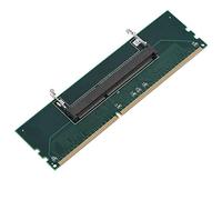 ASHATA DDR3 Laptop SO-DIMM a DDR3 Desktop DIMM, Laptop Memory Transferencia a la Memoria de Escritorio Adaptador de Transferencia de Interfaz Tarjeta de 204 a 240Pin Convertidor Adaptador Verde
