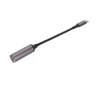 ASHATA de Alimentación CC de 5,5 Mm X 1,7 Mm a Tipo C, de Carga PD con Chip de Identificación Hembra a Macho 100 W para Carga de Tableta de Teléfono, Liviano y Portátil