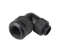 Ashata - de refrigeración de agua para PC - Conexión de dos toques - Rosca G1/4 - Conector de tubo de codo de 90 grados - Accesorios para PC para tubo de 14 mm