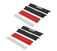 ASHATA Disipador de Calor,Enfriador De Memoria De Escritorio,2Pcs Disipador de Calor de Aluminio del Banco de Memoria de la Tira Estrecha de Escritorio,para DDR / DDR2 / DDR3 / DDR4