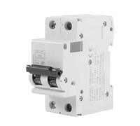 ASHATA Disyuntor en Miniatura de CC de 2 Polos 63 A 250 V Interruptor de Aire de bajo Voltaje para Fotovoltaico Solar, Capacidad de Ruptura de 10 KA, Protección contra Sobrecarga y Cortocircuito de