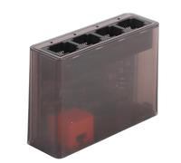 ASHATA Divisor Ethernet Gigabit de 1 Entrada y 4 Salidas, Divisor de Red de 1 a 4 Puertos, Divisor de Cable LAN RJ45 de 1000 Mbps con Alimentación USB para Cables Cat5, Cat5e, Cat6,