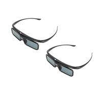 ASHATA DLP Link Gafas 3D Recargable Capeizador Activo Activado Ajuste para LTV 2500 3000 Pro 3500 Pro Proyectores 3D Gafas 3D (2 Paquetes)