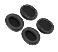 ASHATA Earpadi para Auriculares, Cojinetes de Oído en Accesorios de Acceso de PS de Cuero Proteína para la Reparación de la Espuma de Memoria con 2 Parejas de Aislamiento de Ruido para la (BLACK)