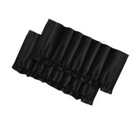ASHATA Elegantes Cenefas Opacas 2PCS Set, 52x18 (Black)