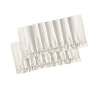 ASHATA Elegantes Cenefas Opacas 2PCS Set, 52x18 (White)