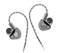 ASHATA En los Auriculares de los Monitores de la Oreja, Auriculares con Cable sin Micrófono, HiFi IEM IEM de Metal con Insonorización con Cable Desmontable para