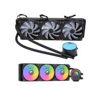 ASHATA Enfriador Líquido de CPU RGB, Radiador de 360 mm, Control PWM de Enfriamiento Líquido de Computadora Integrado Enfriador de Ventilador de Radiador de CPU para LGA 1700 1200