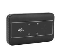 ASHATA Enrutador WiFi Portátil 4G LTE, Dispositivo de Hotspot de Mano con Batería de 2100 MAh Admite 10 Usuarios Micro SIM Tarjeta para Europa Viajes (Black)