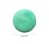 ASHATA Esponja de Bola Silenciosa de 18 Cm con Reducción de Ruido, Pelota Hinchable Suave, Ligera y Duradera para Deportes de Interior, Verde (Yellow)