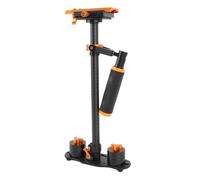 ASHATA Estabilizador de Mano para Cámaras de Vídeo DSLR, Poste Central Telescópico con Mango de Cardán de 3 Ejes, Estabilizador de Cámara Plegable Portátil para Transmisión en Vivo de