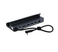 ASHATA Estación de Acoplamiento 6 en 1 para Plataforma para ROG Ally, Base de Consola de Juegos 6 en 1 con 4K 60Hz HDMI RJ45 Gigabit Ethernet 100W PD Carga USB A Puertos USB 3.0