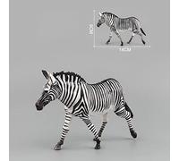 ASHATA Estatua De Toro Realista, Adorno De Juguete, Modelo De Animal Sólido para Juguetes para Niños, Plástico, Argali, 6.3 * 1.6 * 3 Pulgadas (Cebra Macho)